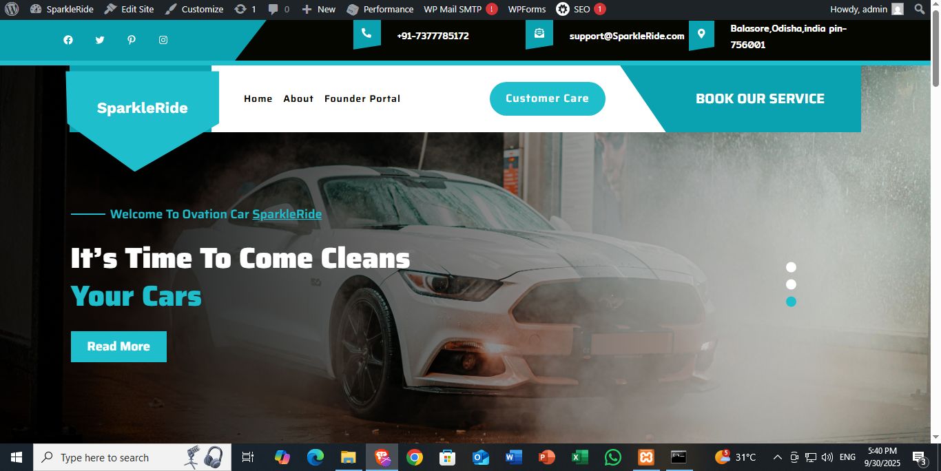 SparkleRide Car Wash